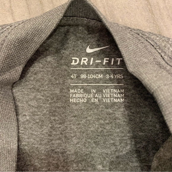 Nike Dri-Fit Toddler Matching Set gray size 4T - Picture 6 of 10